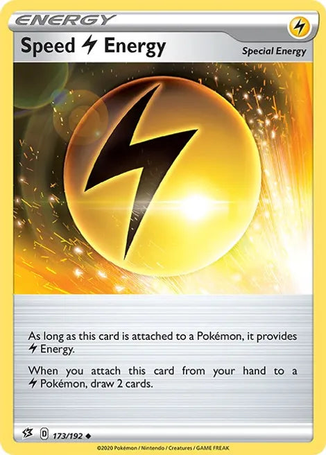 Pokemon TCG - REBEL CLASH - 173/192 - SPEED LIGHTNING ENERGY - Special Energy - Uncommon
