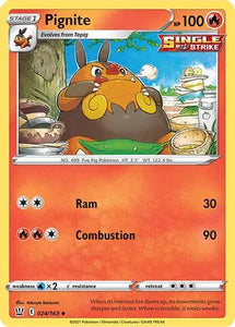 Pokemon - BATTLE STYLES - 024/163 - Pignite - Uncommon