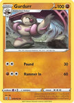 Pokemon - BATTLE STYLES - 074/163 - Gurdurr - Reverse Holo - Uncommon