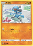 Pokemon TCG - UNBROKEN BONDS - 102/214 - RIOLU - Reverse Holo - Common