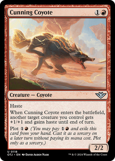 Outlaws Of Thunder Junction - 118 CUNNING COYOTE - UNCOMMON RED