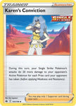 Pokemon TCG - CHILLING REIGN - 144/198 - KAREN'S CONVICTION - Trainer