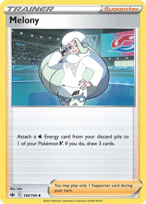 Pokemon TCG - CHILLING REIGN - 146/198 - MELONY - Trainer