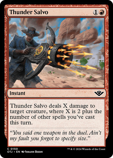 Outlaws Of Thunder Junction - 150 THUNDER SALVO - COMMON RED