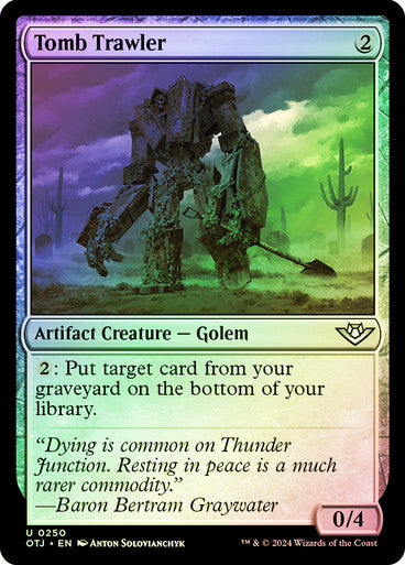 Outlaws Of Thunder Junction - 250 TOMB TRAWLER - FOIL - UNCOMMON ARTIFACT