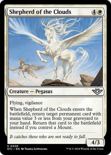 Outlaws Of Thunder Junction - 28 SHEPHERD OF THE CLOUDS - UNCOMMON WHITE