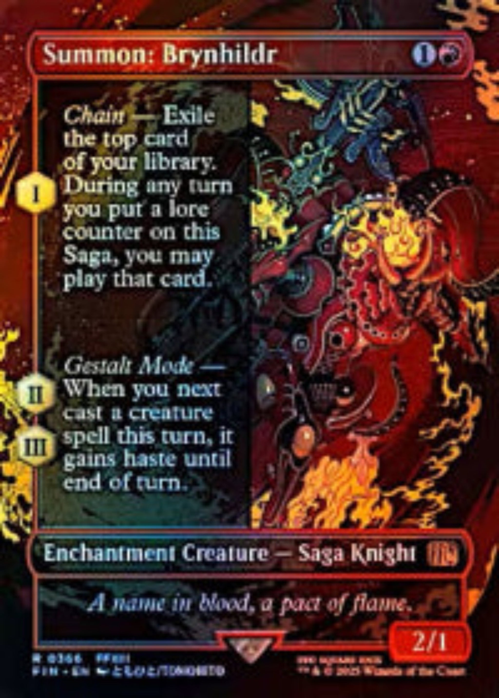 Final Fantasy #366 SUMMON BRYNHILDR - ** FOIL **