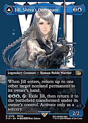 MTG Final Fantasy 378 JILL, SHIVA'S DOMINANT Borderless PACK FRESH