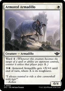 Outlaws Of Thunder Junction - 3 ARMORED ARMADILLO - COMMON WHITE