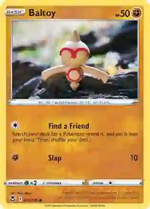 Pokemon TCG - SILVER TEMPEST - 093/195 - BALTOY - Reverse Holo - Common