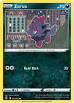 Pokemon TCG - EVOLVING SKIES - 102/203 - ZORUA - Reverse Holo - Common