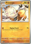 Pokemon TCG - SCARLET & VIOLET - 108/198 - PRIMEAPE - Reverse Holo - Common