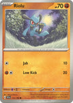 Pokemon TCG - SCARLET & VIOLET - 112/198 - RIOLU - Reverse Holo - Common