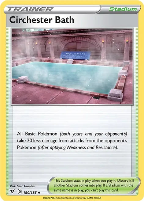 Pokemon TCG - VIVID VOLTAGE - 150/185 - CIRCHESTER BATH - Trainer