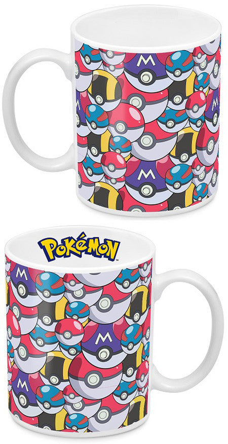 Pokemon Coffee Mug Pokeball Pattern Multi