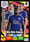 2019/20 Panini Adrenalyn #437 ON-FIRE FOXES Triple Threat Leicester City