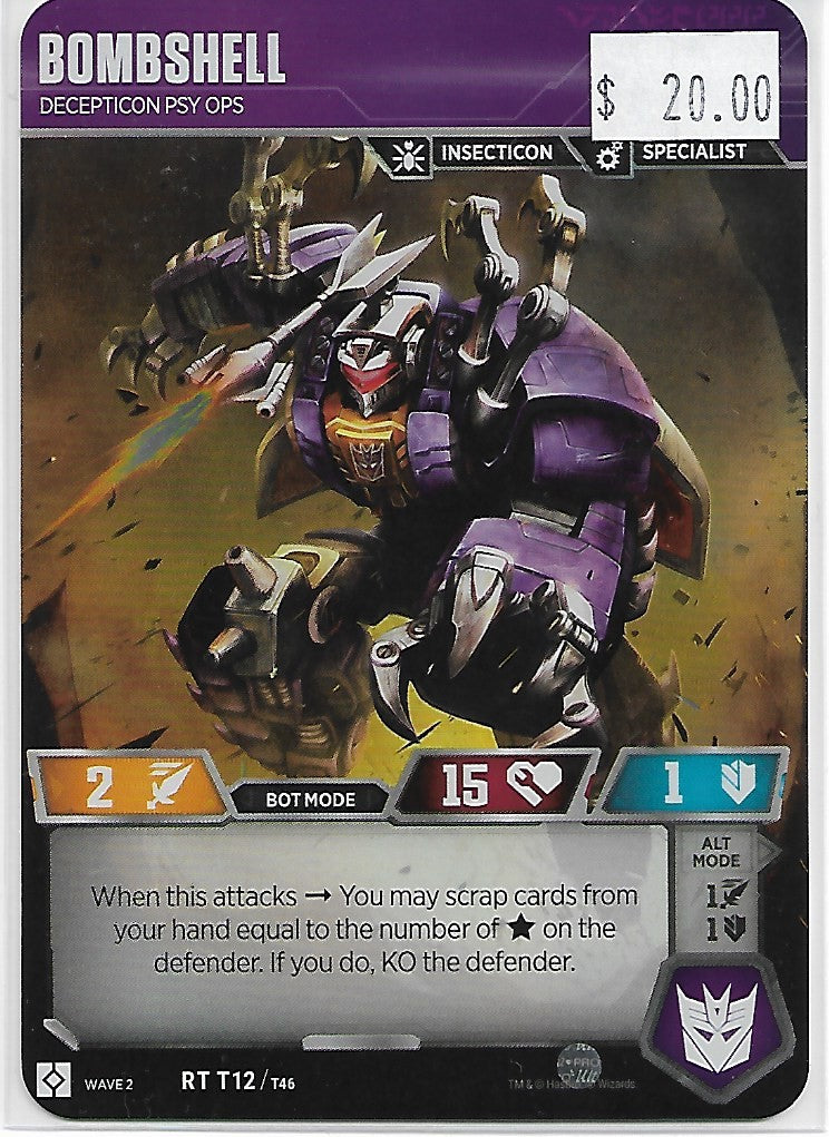 Transformers Card Bombshell