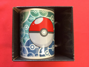 Pokemon Coffee Mug Pokeball Pattern Blue